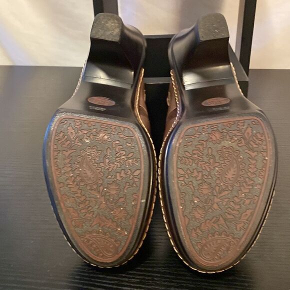 Sofft brown leather mules size 7.5 - Picture 4 of 5